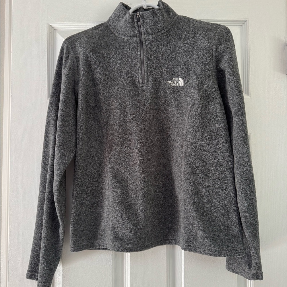 North Face Jacket Womens Small TKA 100 1/4 Zip Fleece Sweater‎ TNF